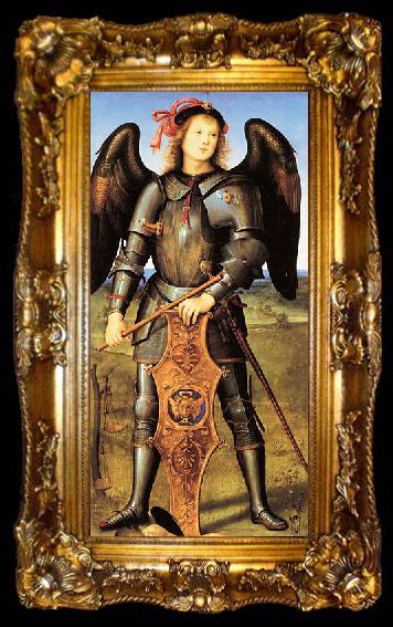framed  Pietro Perugino Archangel Michael, ta009-2